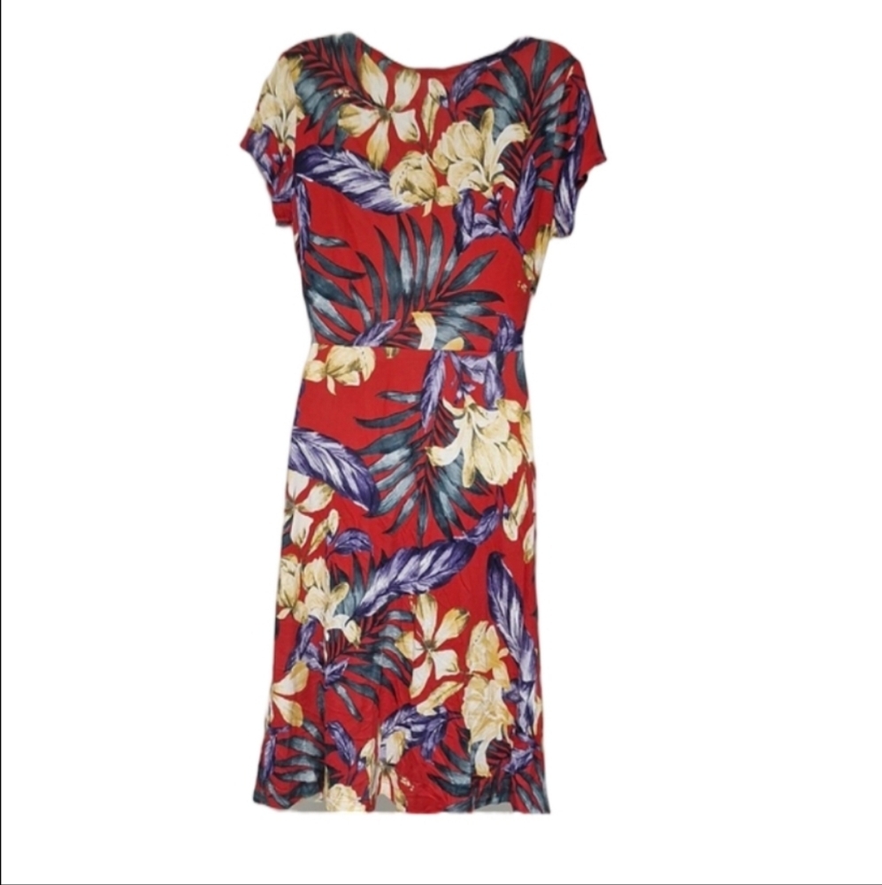 Lascana For Venus Floral Red Midi Dress - Picture 5 of 9